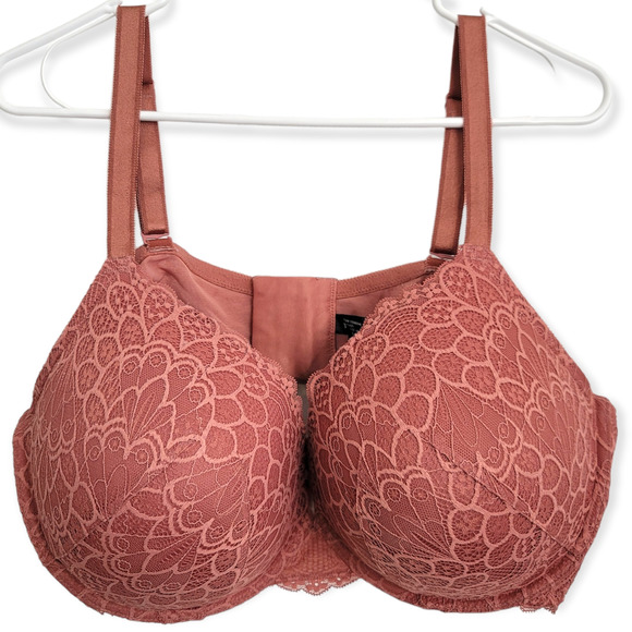 Torrid XO Push-Up Plunge Bra- Lace Rose 46DD - Picture 2 of 8